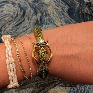Green and Gold Women's Bracelet